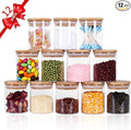 Tzerotone Glass Jars Set, Upgrade Spice Jars by Tzerotone
