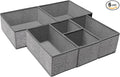 Criusia Foldable Underwear Drawer Organizer, Closet Dividers, Storage Box by Criusia