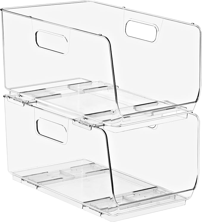 Sorbus Stackable Storage Bins Open Front by Sorbus