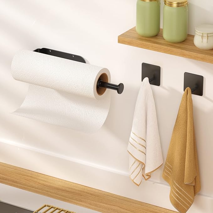 Paper Towel Holder Under Cabinet, Single Hand Operable Wall Mount - Image 3
