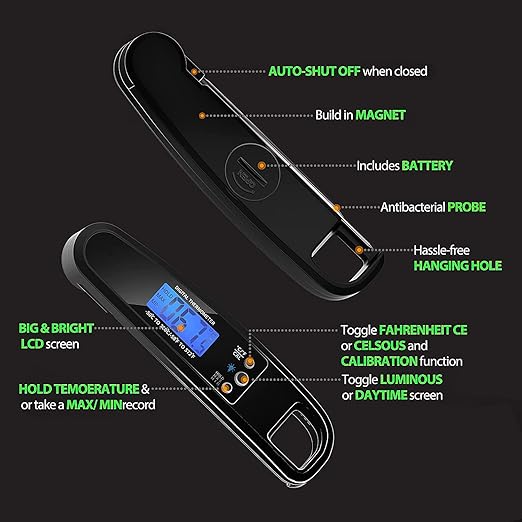 Meat Thermometer Digital, IP67 Waterproof Cooking Thermometer - Image 6