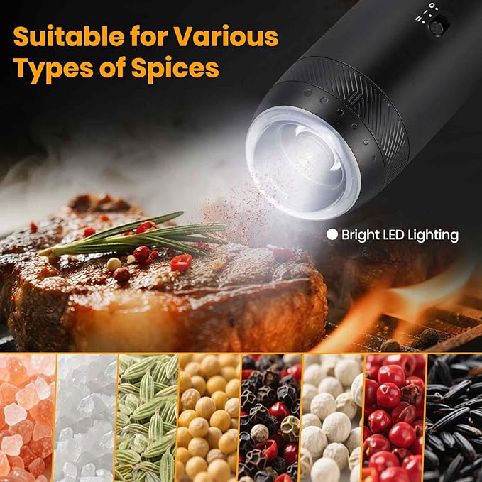 Gravity Electric Salt Grinder Set - Image 7