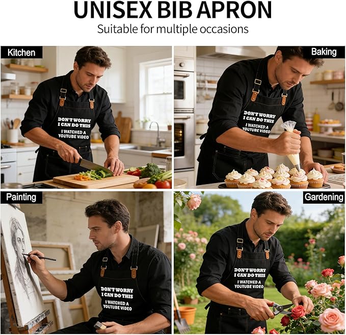 Baking Apron for Men Women, Funny Apron Baking Gifts - Image 7
