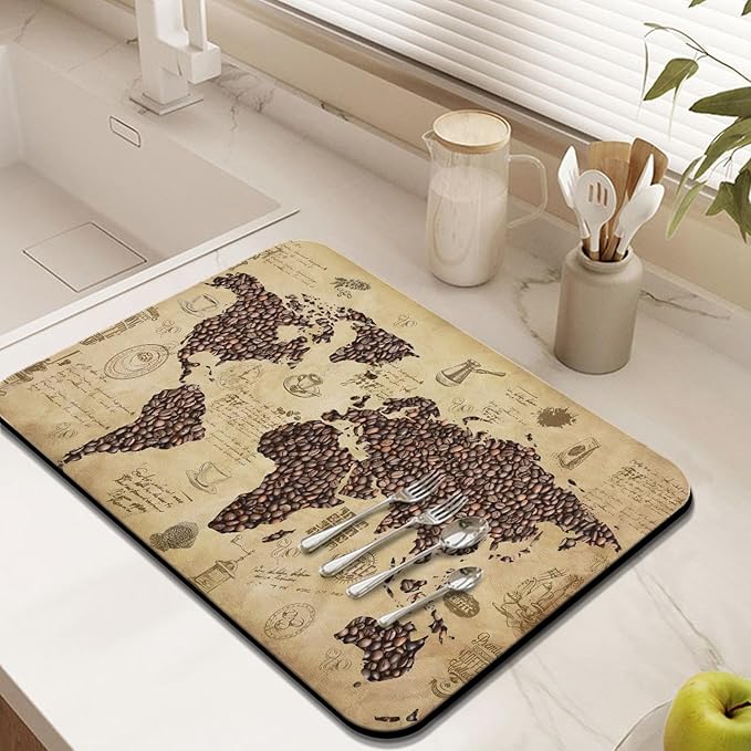 Coffee Bar Mat Accessories for Countertop - Image 3