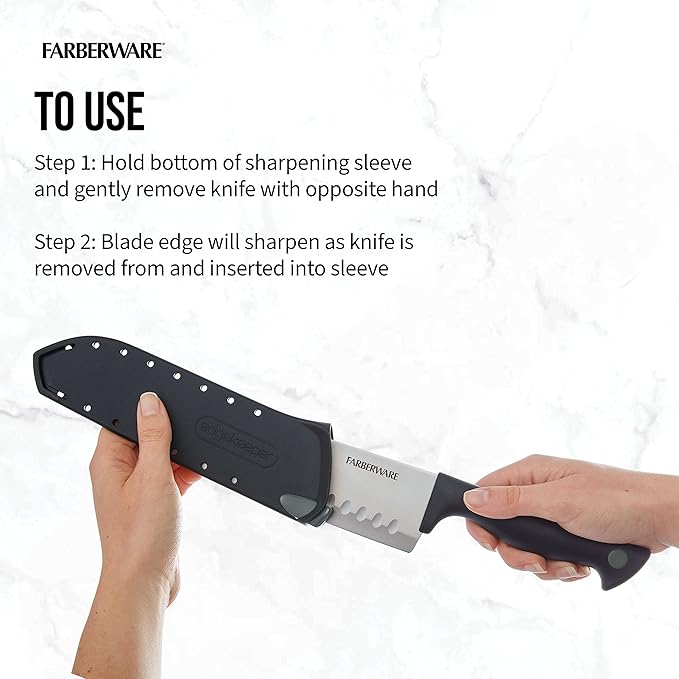 Farberware Edgekeeper 7-Inch Santoku Knife - Image 5