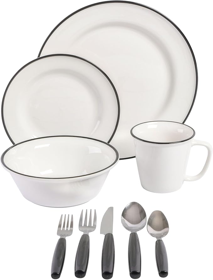 Gibson Home 95 Piece Kitchen in a Box Pots and Pans Cookware, Plates and Bowls - Image 5