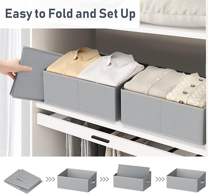 DIMJ Closet Storage Bins 8 Pack - Image 5