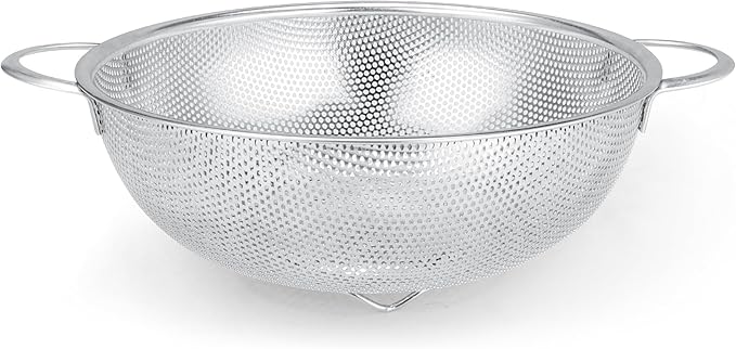 Gulex Colander Stainless Steel 3-Quart, Metal Strainer by Gulex