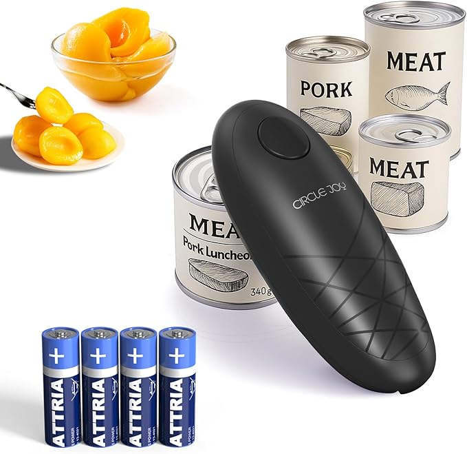 CIRCLE JOY Electric Can Opener, One-Touch Automatic Can Opening by CIRCLEJOY