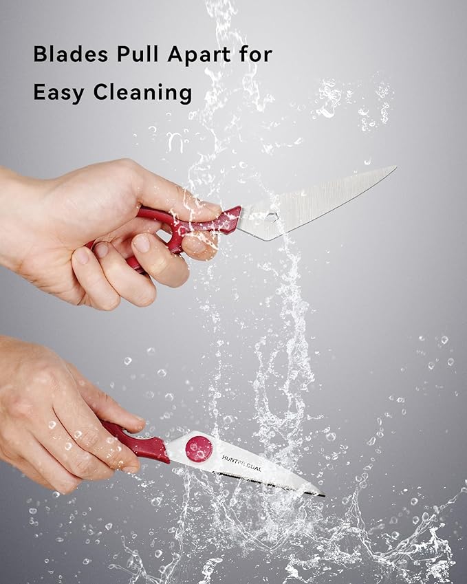 Kitchen Scissors for Food, HUNTER.DUAL Heavy Duty Come Apart Poultry Shears for - Image 4