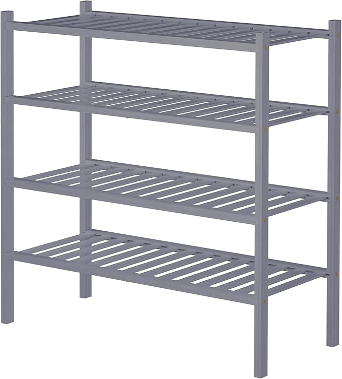 ROMGUAR CRAFT 4 Tier Bamboo Shoe Rack - Image 6
