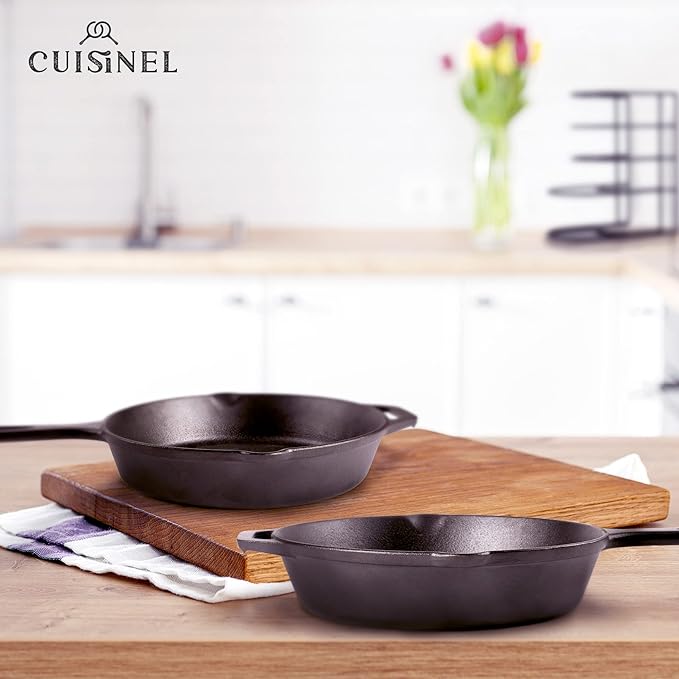 Cuisinel Cast Iron Skillets Set - Image 6