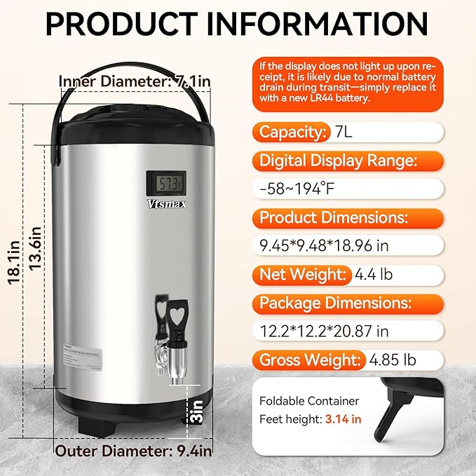 Commercial Insulated Beverage Dispenser - Image 7