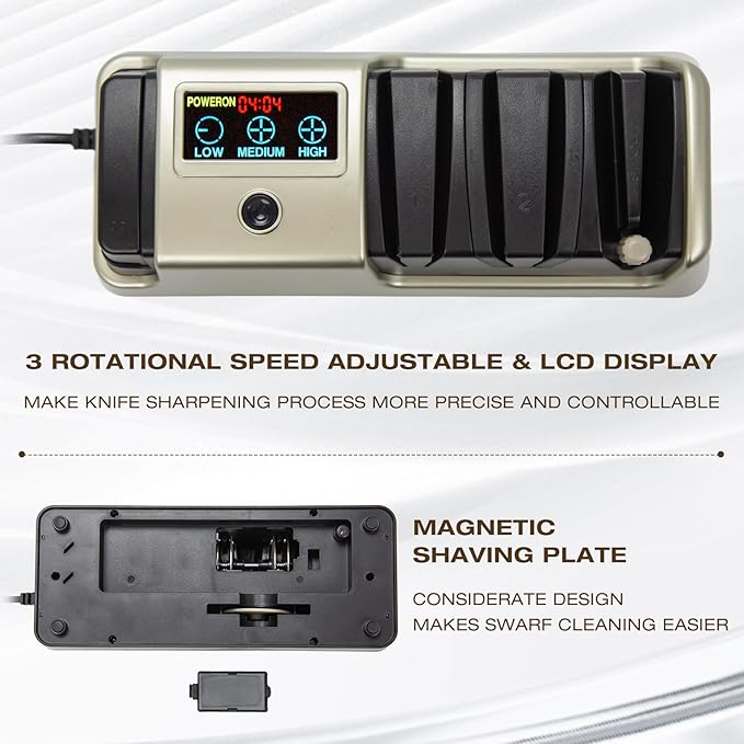 Light Blonde 5 in 1 Electric Knife Sharpener - Image 6