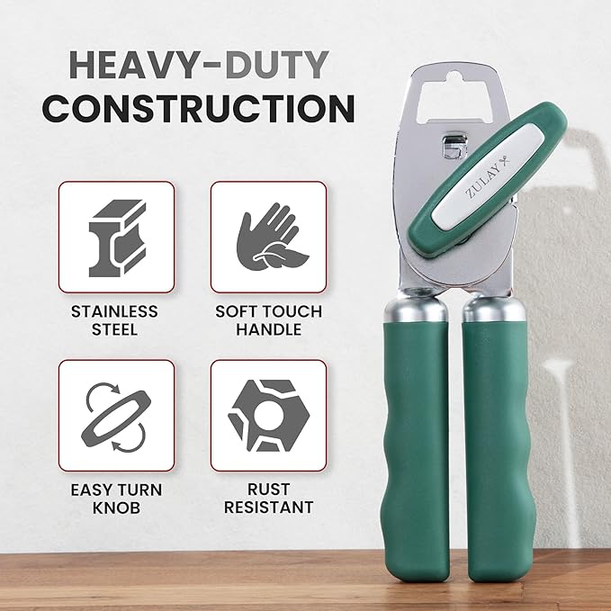 Zulay Kitchen Heavy Duty Stainless Steel Can Opener Manual - Image 3