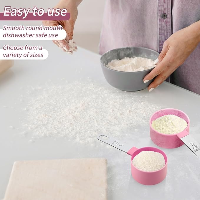 Measuring Cups Set Measuring Spoons Set, Nesting Measure Cups - Image 3