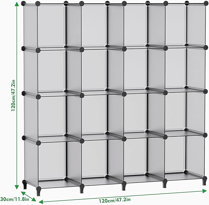 HOMIDEC Closet Organizers and Storage, 16 Cube Storage Organizer, Portable - Image 3