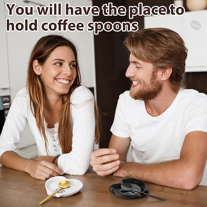 FoldTier 2 Pcs Ceramic Coffee Spoon Rest - Image 5