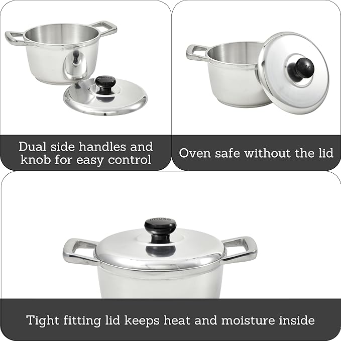 IMUSA 5.8qt H. Cajun Cast Aluminum Dutch Oven - Image 2