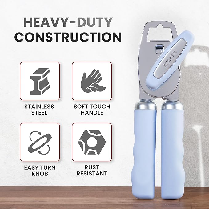 Zulay Kitchen Heavy Duty Stainless Steel Can Opener Manual - Image 3
