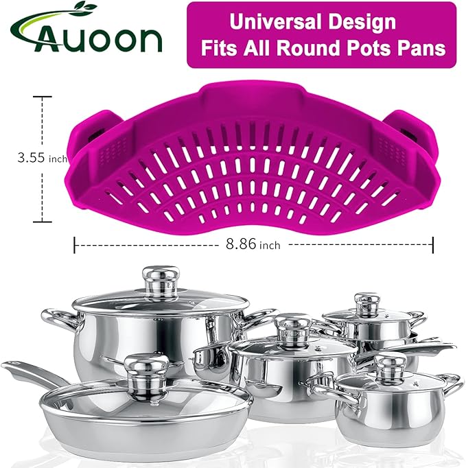 AUOON Clip On Strainer Silicone - Image 3
