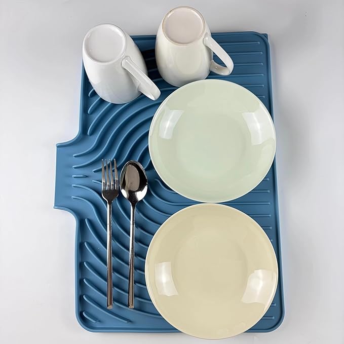 Dish Drying Mat for Kitchen Counter, - Image 3