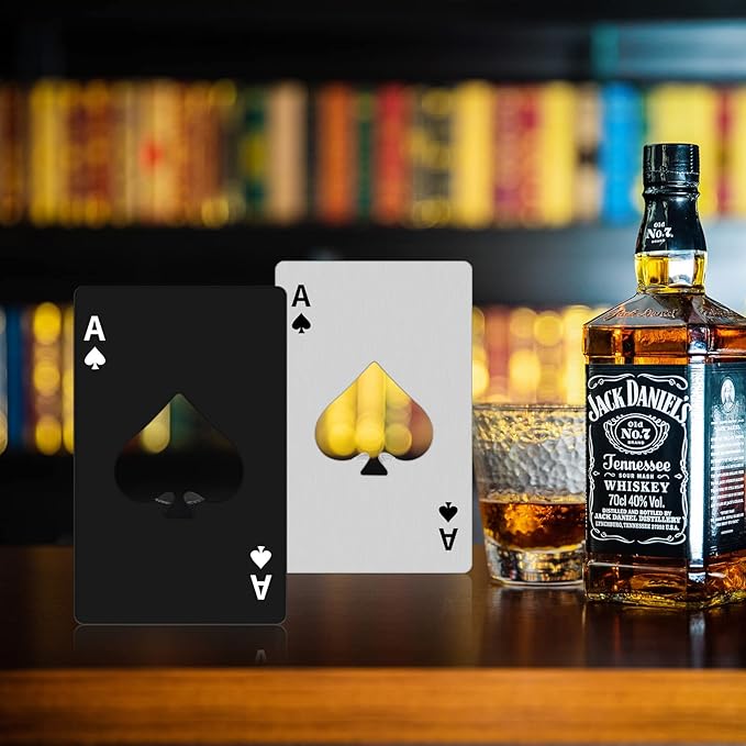 20Pcs Ace of Spades Bottle Openers, Poker Card Bottle Openers, Stainless Steel - Image 7