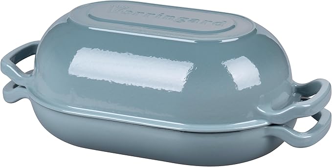 VORRINGARD Enameled Cast Iron Sourdough Bread Oven, Dutch Oven, Loaf Cast Iron - Image 7