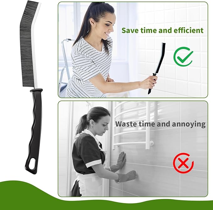 Crevice Cleaning Brush, Hard Bristle Cleaning Brushes - Image 3