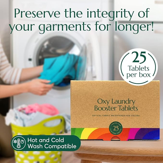 CLEANOMIC Oxy Laundry Booster, Foaming Dish Soap & Reusable Kitchen Cloth Bundle