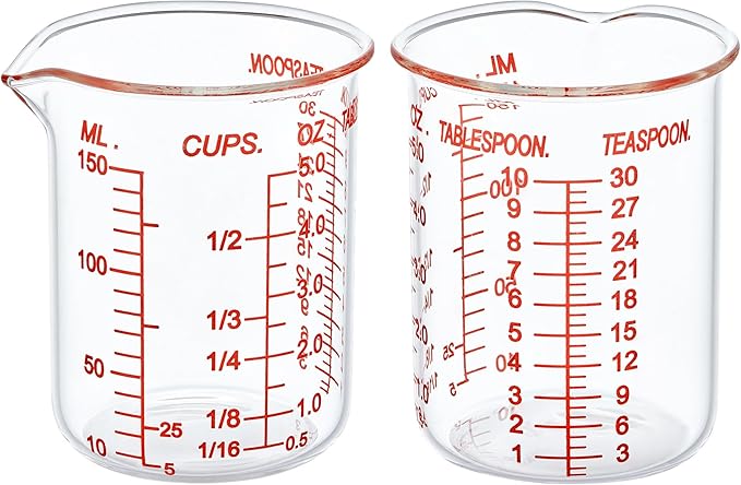 High Borosilicate Glass Measuring Cup-V-Shaped Spout，Glass Measuring Beaker by AckersBORO33
