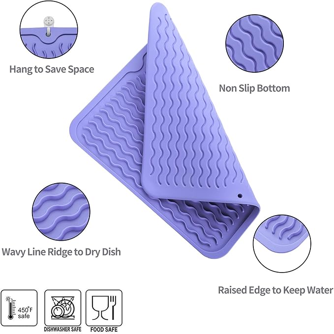 MicoYang Silicone Dish Drying Mat - Image 3