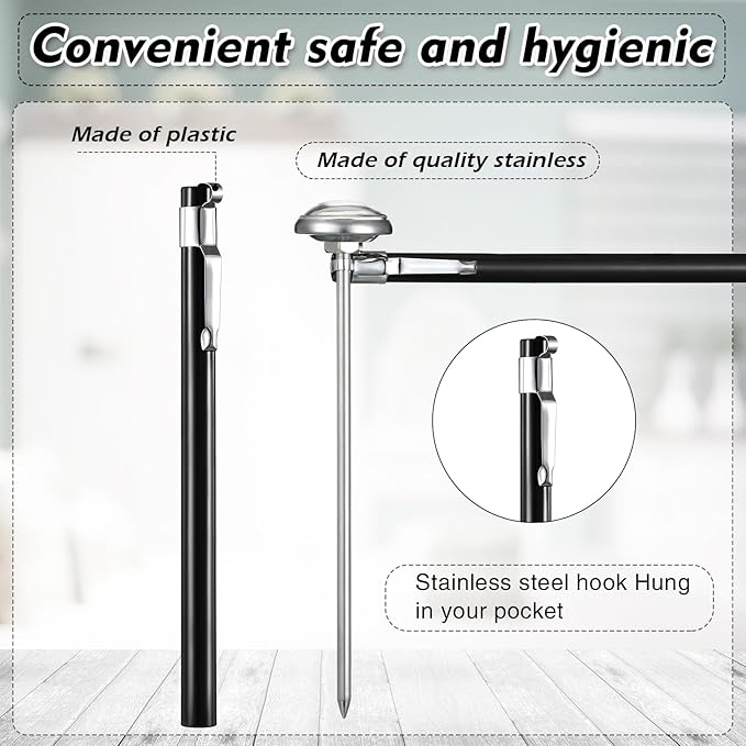 Xuhal 12 Pcs Stainless Steel Kitchen Thermometer - Image 3