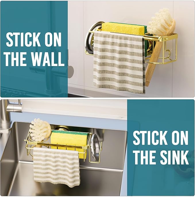 TAILI 4-in-1 Sponge Holder for Kitchen Sink - Image 7