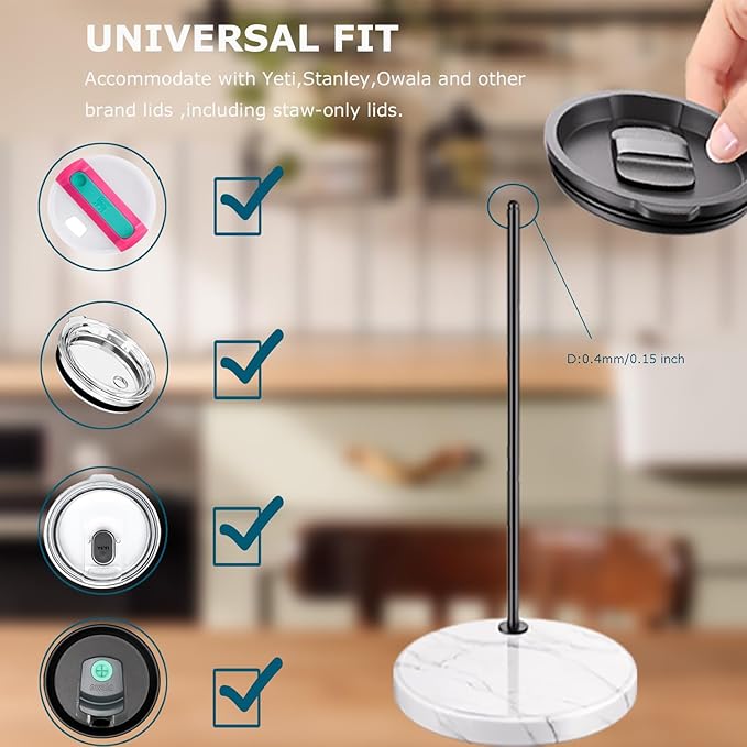 Stainless Steel Tumbler Lid Organizer - Image 2