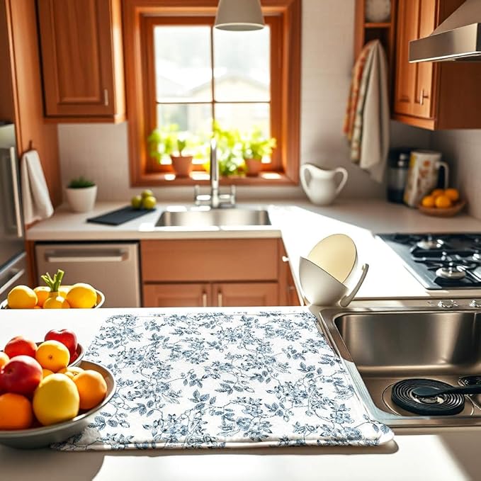 Floral Spring Small Dish Drying Mat - Image 3