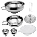 6 Pack Stainless Steel Canning Funnel by Unknown