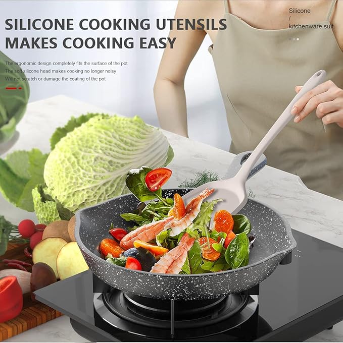 AOTHOD Silicone Cooking Utensils Set - Image 7