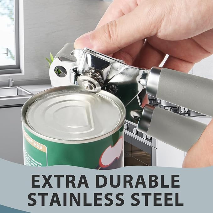Safring Can Opener Manual, Heavy Duty Handheld Strong Can Opener - Image 4