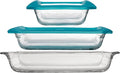 Libbey Baker’s Premium 5 Piece Glass Baking Dish Set, Stackable Casserole Dish by Libbey