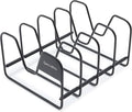 GreenPan Stainless Steel Wire Pots and Pans Lid Storage Rack, Holds 4 Lid Covers by GreenPan