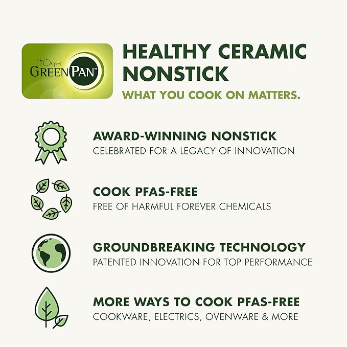 GreenPan Swift Healthy Ceramic Nonstick, 1QT and 2QT Saucepan Set, Stainless - Image 8