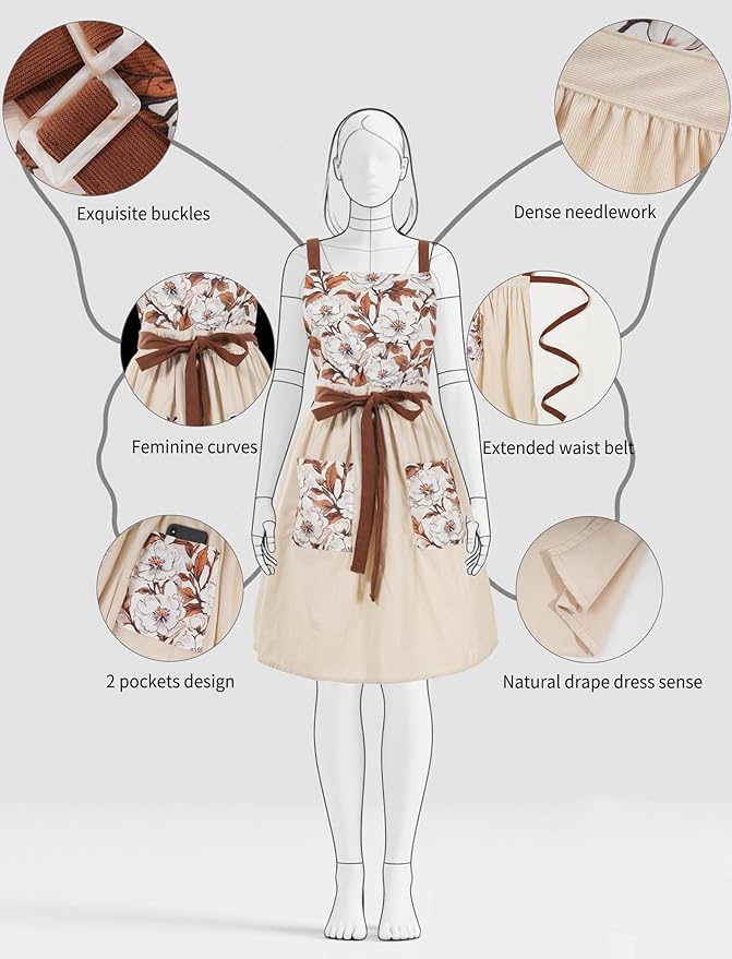 Pinknoke Vintage Pinafore Apron Dress - Image 4