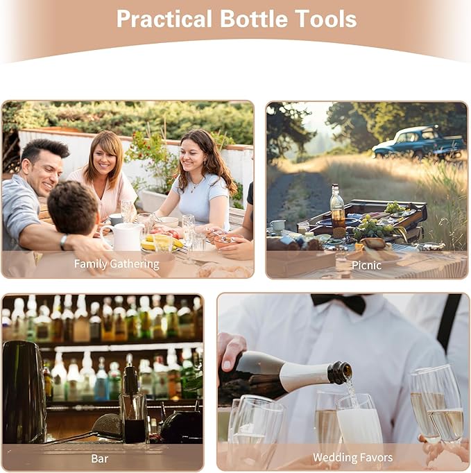 Ouligay 2 Pack Flat Bottle Opener Bartender - Image 5