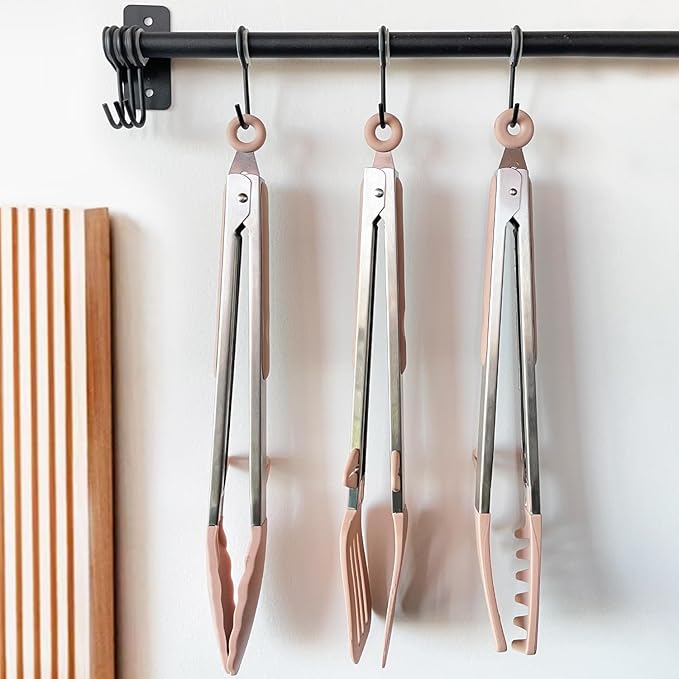 Tongs for Cooking, Food Grade Serving Tongs Set of 3 - Image 6