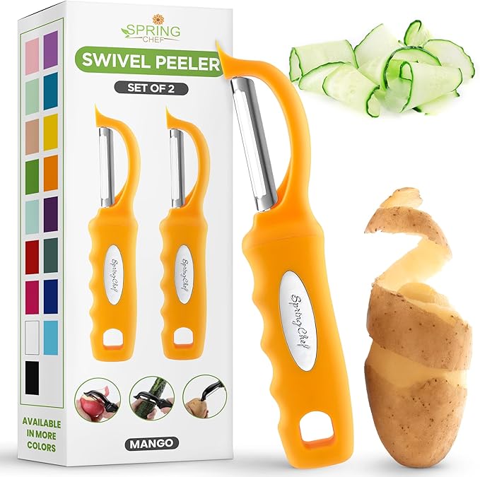 Spring Chef Premium Stainless Steel Swivel Potato Peelers by SpringChef