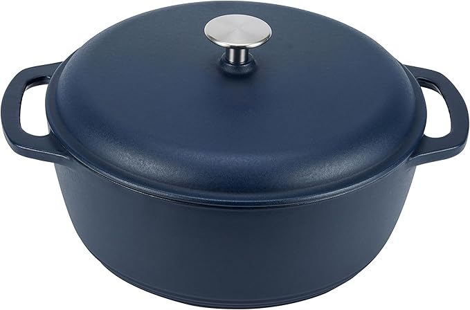 Amazon Basics Enameled Cast Iron Dutch Oven Pot by AmazonBasics