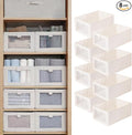 Linen Closet Organizers And Storage, 8 Pack Closet Storage Bins Linen Closet by Pradnel