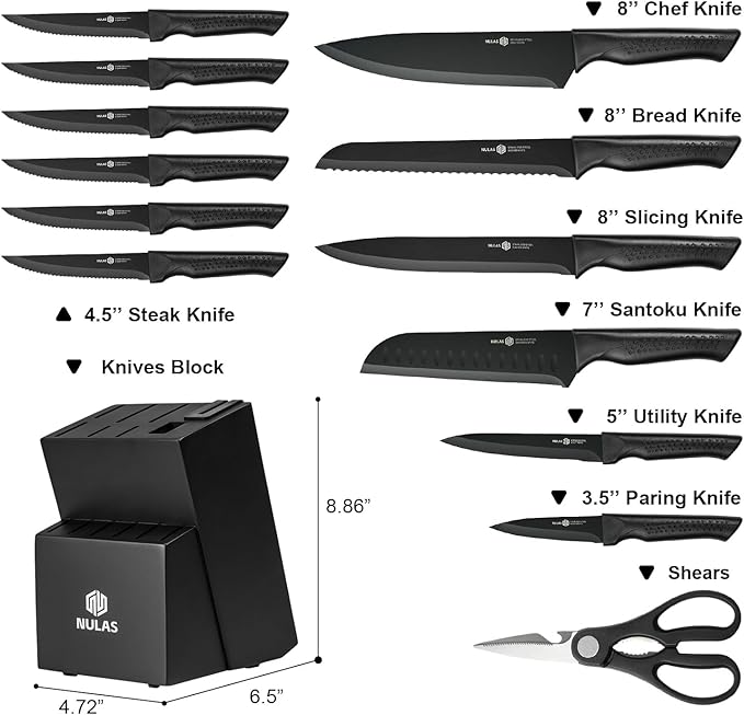 Knife Set, 15-Piece Kitchen Knife Set - Image 2