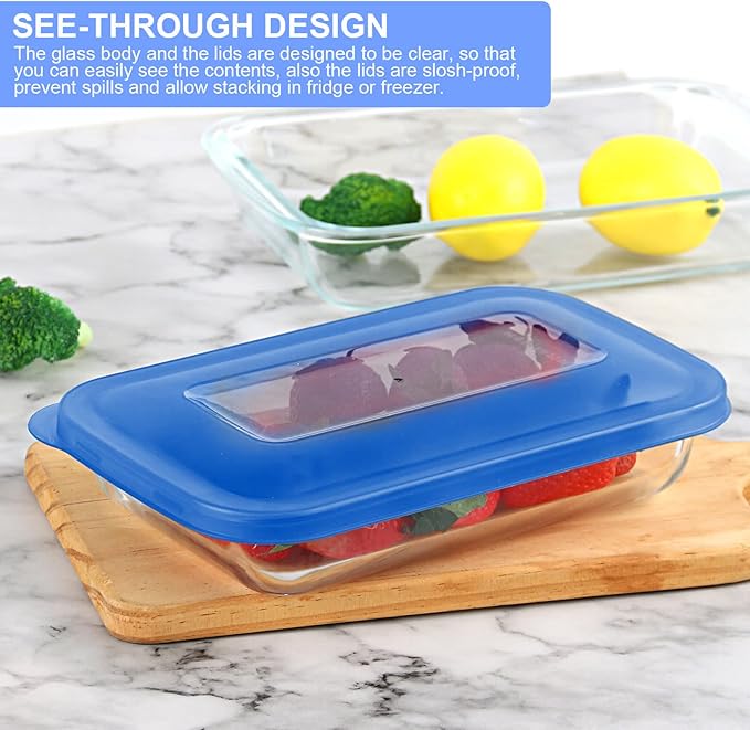 KOMUEE 8 Pieces Glass Baking Dish - Image 5